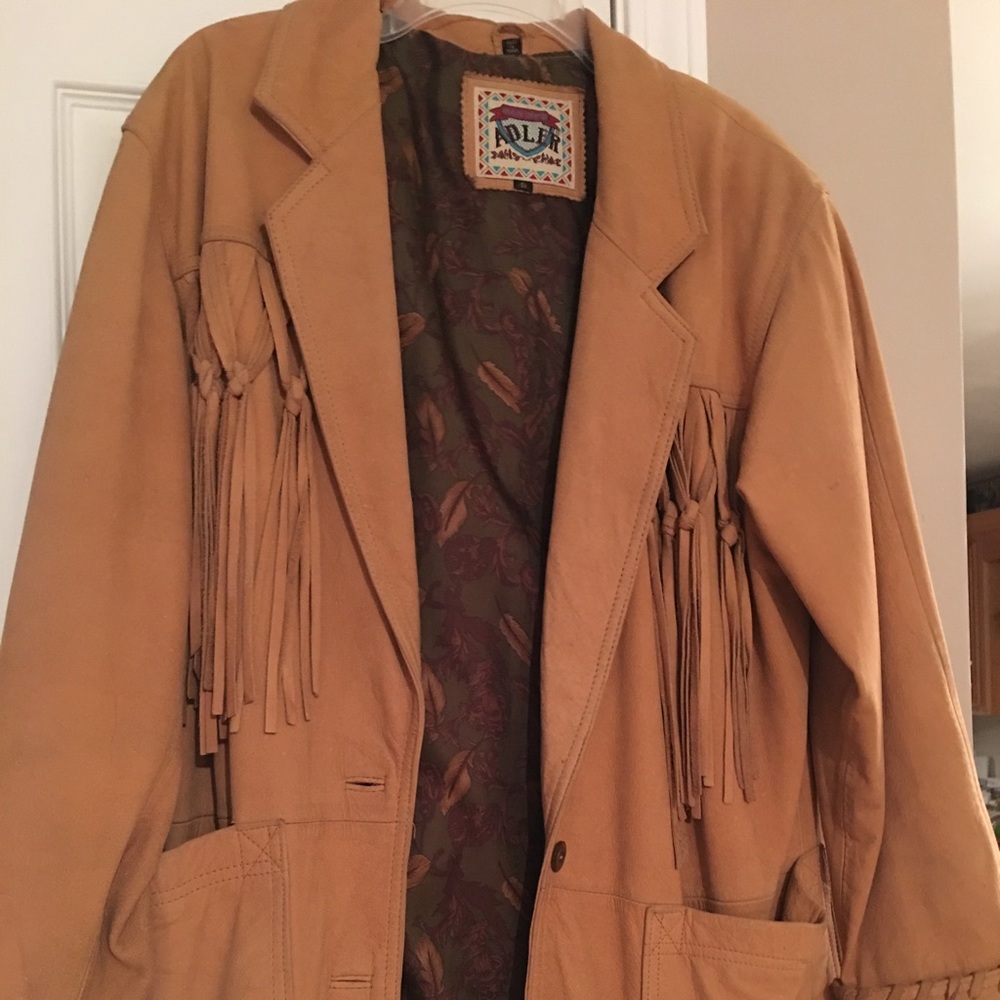 Ladies Vintage Leather Coat